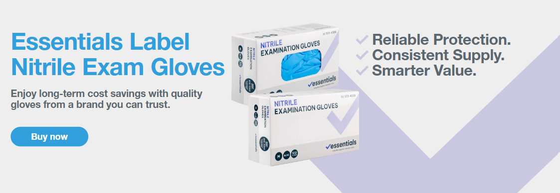 Essential Label Nitrile Exam Gloves